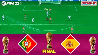 FIFA 23 - Portugal vs Spain - FIFA World Cup Final - Full Match All Goals | Next Gen Gameplay 4K