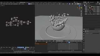 [Demo] Fake Water Splash  - blender animation nodes