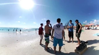 Behind the Scene of Dolphin Kick on the Beach filmed on a 360 VR Camera