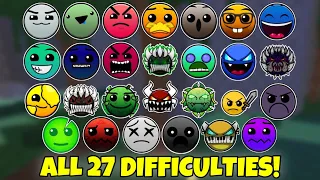 How to get ALL 27 DIFFICULTIES in ZONE 3 in Find the Geometry Dash Difficulties [202] - Roblox
