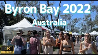 [4K] Walking in Byron Bay,  Australia🇦🇺 April 2022 - Byron Community Market