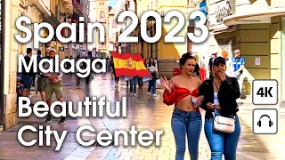 Spain 🇪🇸 Malaga. Beautiful City Center [ 4K ] Walking Tour