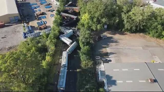 Large-scale Warren train derailment cleanup expected to continue overnight