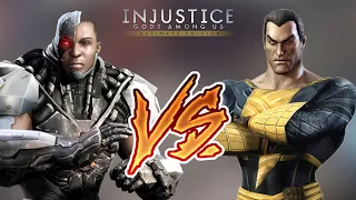 Injustice Gods Among Us - Cyborg vs Black Adam (Hard) Walkthrough | RozZ99