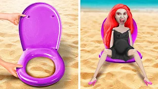 Summer Hacks For Vampire Doll || How To Become Vampire If You Are A Doll by Bla Bla Jam!