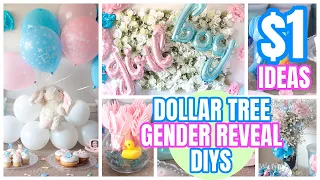 DOLLAR TREE GENDER REVEAL│BABY SHOWER│DIY & IDEAS