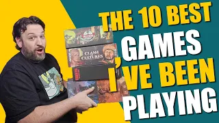 Current Top 10 Board Games I Can't Stop Playing - Featuring Game Brigade!