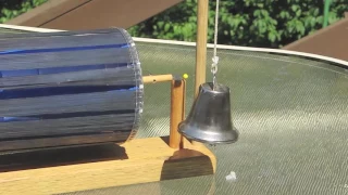 Solar Powered Toy Bell Ringer- solar motor - no electric = Homemade Science with Bruce Yeany