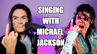 Singing with MICHAEL JACKSON ( JAM )