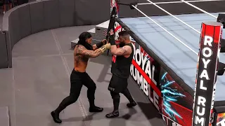 Roman Reigns VS Kevin Owens | WWE Universal Championship Royal Rumble | WWE 2K22