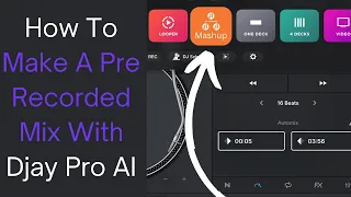 How To make A Pre Recorded Mix With Djay Pro AI