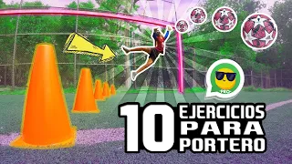 TOP 10 MEJORES EJERCICIOS PARA PORTERO / ENTRENAMIENTO EFECTIVO PARA PORTEROS, MEJORA TU HABILIDAD