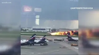 Plane catches fire in Moscow killing at least 41 people
