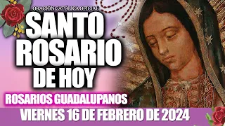 EL SANTO ROSARIO DE HOY VIERNES 16 DE FEBRERO DE 2024-MISTERIOS DOLOROSOS SANTO ROSARIO DE HOY♥️