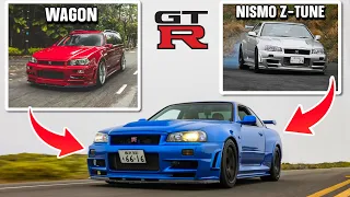 Estas Son Las Versiones Mas Raras y Exclusivas Del Nissan Skyline GT-R R34