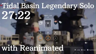 The Division 2 Speedrun - Tidal Basin Legendary Solo 27m22s with Reanimated - TU20