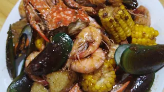 MAHAL to sa mga resto, pero NAPAKADALI lang gawin - CAJUN SEAFOOD😋👌#food #cooking #recipe #seafood