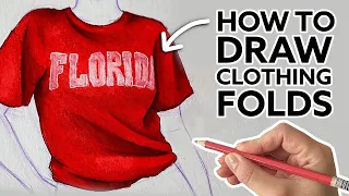 How to Draw Clothes - FOLDS Step by Step! DO'S and DON'TS in Drawing Clothing Folds | Natalia Madej