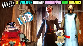 EVIL NUN AND GRANNY KIDNAP DORAEMON NOBITA GIAN | EVIL NUN Escape By Doraemon | Doraemon VS Granny