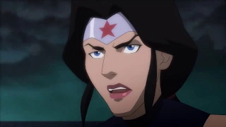 Darkseid looses an eye - Justice League vs Darkseid - Part 2 HD ( Justice League : War )