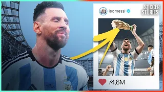 Lionel Messi Lifted A FAKE World Cup Trophy In Most Liked Instagram Photo Of All Time