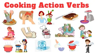 Cooking Action Verbs Vocabulary in English | Learn English Kitchen Action Verbs Listen and Practice