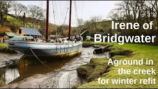 Irene of Bridgwater aground for refit