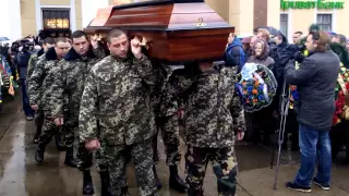 31.01.2015 Прощання із загиблим військовослужбовцем Ігорем Присяжнюком у Вінниці (ч2)