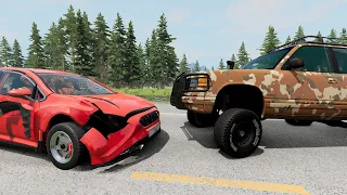 Dangerous Overtaking Crashes  #6 - BEAMNG DRIVE