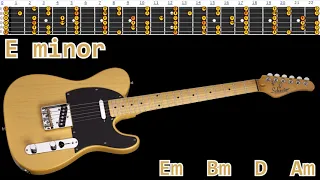 Guitar Backing Track - Sad Rock Ballad in E minor