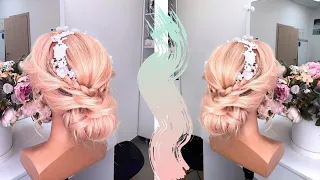 How to make wedding low bun? | Easy low bun | Как сделать объемный низкий пучок?