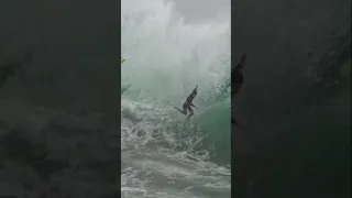 Massive backwash at The Wedge! #surfing #wedge #shorts