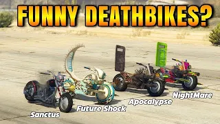 GTA 5 : FUTURE SHOCK DEATHBIKE VS APOCALYPSE DEATHBIKE VS NIGHTMARE DEATHBIKE VS SANCTUS | GTA V #14