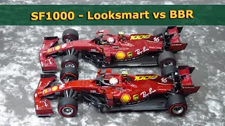 Looksmart vs BBR - Ferrari SF1000 - Charles Leclerc - 1:18 model car comparison