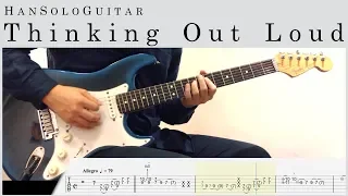 【HanSolo Electric】Thinking Out Loud | Ed Sheeran | Guitar Solo | Guitar Tabs