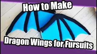 //Tutorial #34// Dragon Wings for Fursuits + PDF Pattern
