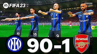 FIFA 23 - MESSI, RONALDO, MBAPPE, NEYMAR, ALL STARS | INTER MILAN 90 - 1 ARSENAL