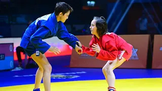 TANACKOV Marija vs FURMANOVA Arina. Cadets female 41 kg. European SAMBO Championships 2023