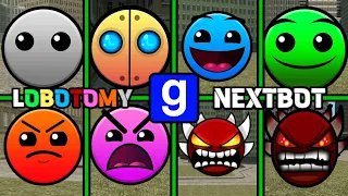 GMOD: Lobotomy Dash Nextbots // Difficulty Faces-Nextbots // Geometry Dash 2.2 Mod █ Garry's Mod █