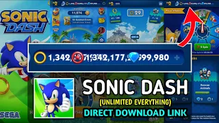 💥 sonic dash mod apk all characters unlocked and unlimited everything 🔥 | download link | terabox 🔥