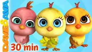 🐥 Little Chicks + More Nursery Rhymes & Kids Songs | Dave and Ava 🐥