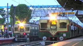 37921/Howrah-Katwa Emu Crossing 37270/Bandel -Howrah Emu At Bandel Railway Station