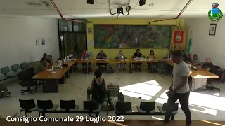 Consiglio Comunale del 29 Luglio  2022