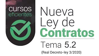 El contrato menor en la Ley 9/2017 de contratos del Sector Público Real Decreto-ley 3/2020