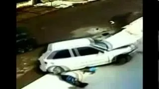 Accident Caught On Camera Grandmother Grandson Miraculous Escape