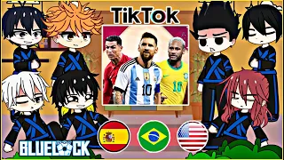 Blue Lock React to Neymar, Messi e Cristiano Ronaldo  | Tik Toks | 🇪🇸🇺🇸🇧🇷