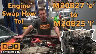 E30 Engine Swap! 2.7L eta to 2.5L 'i’ How -To