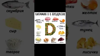 В каких продуктах содержится больше витамина D