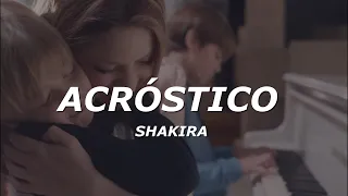 Shakira - Acróstico (Letra/Lyrics)