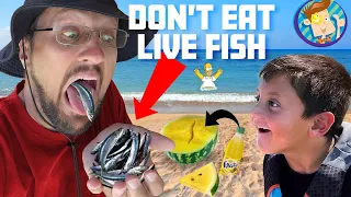 Pray for the Fish + Fanta Watermelon Hack? + Simpsons Real Life Store (FV  Family Vlog)